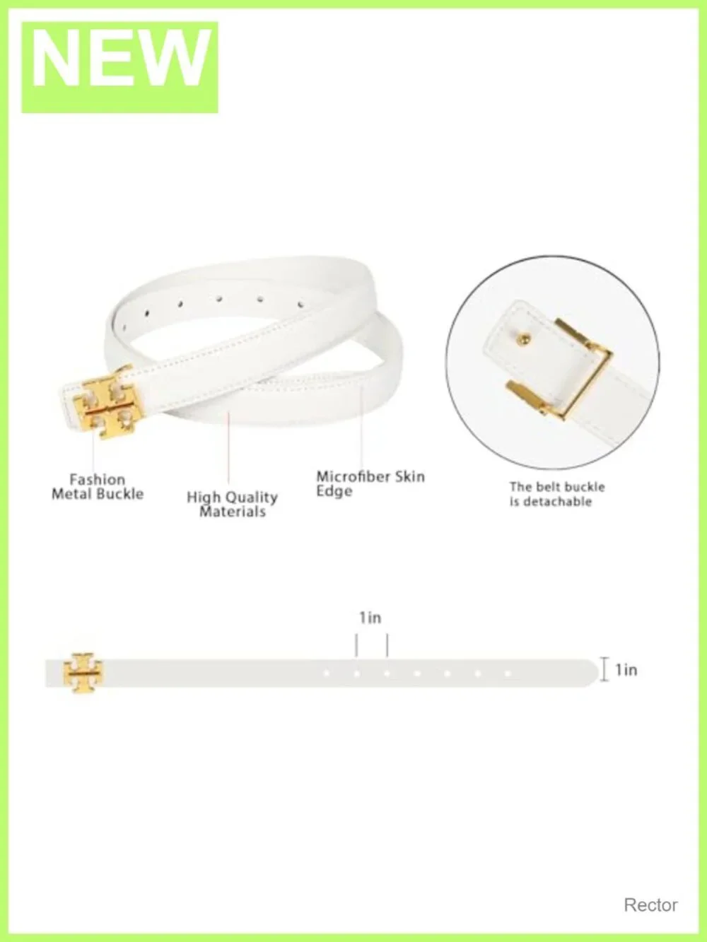 Leather Belts for Women Luxury Fashion Belt for Jeans & Dresses, Adjustable